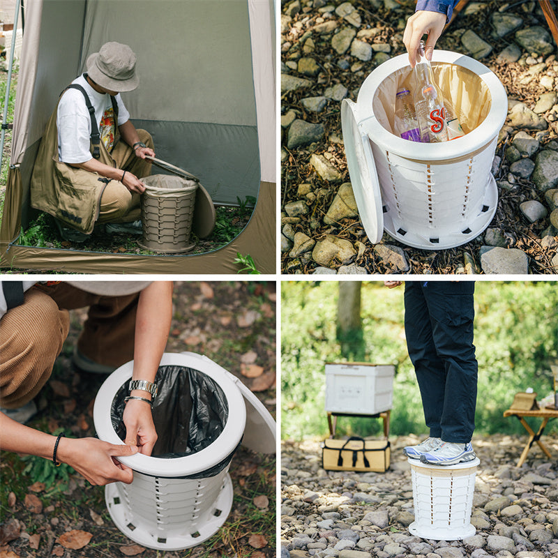 An image of a Folding Portable Retractable Adjustable Outdoor Toilet by Naturehike official store