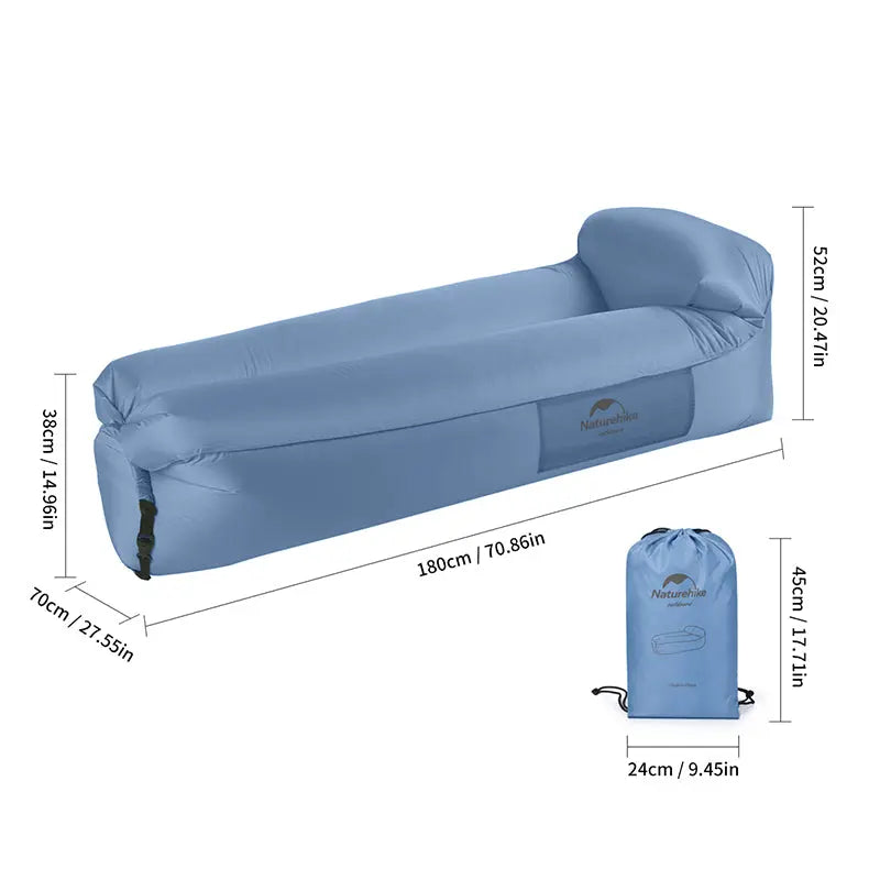 An image of a Inflatable Lounger Air Outdoor Sofa US by Naturehike official store