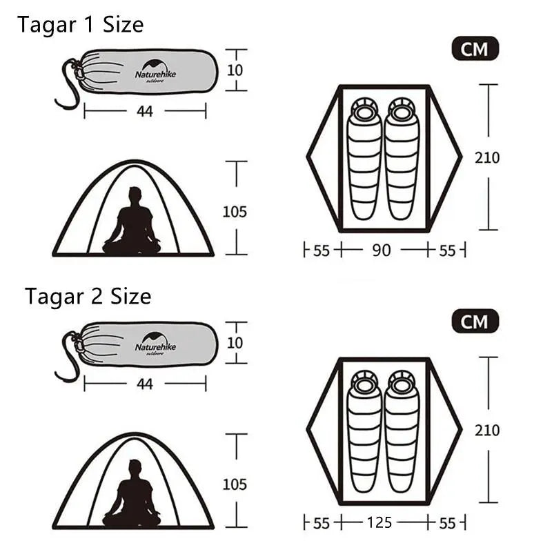 Naturehike Tagar 1-2 Person Camping Tent