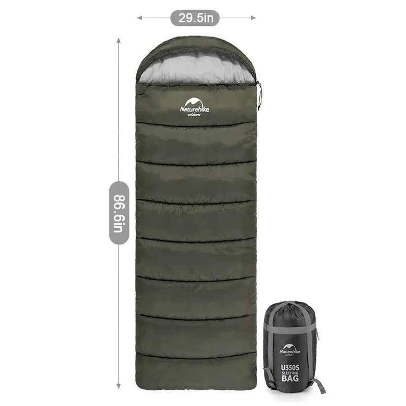An image of a Naturehike U150/250/350  Sleeping Bag (with hood) by Naturehike official store
