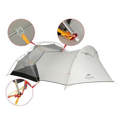 Naturehike Mongar 2 Person Vestibule Camping Tent