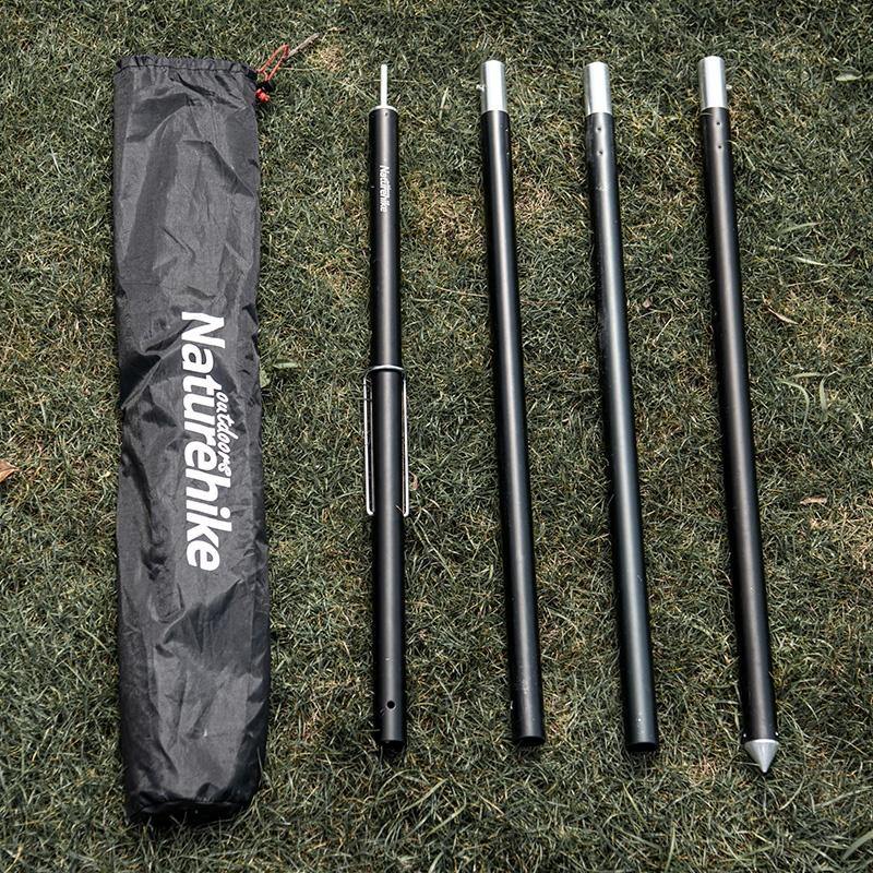 tarp poles 240 240cm/280cm Aluminum Alloy & Wood Pattern Tent Pole