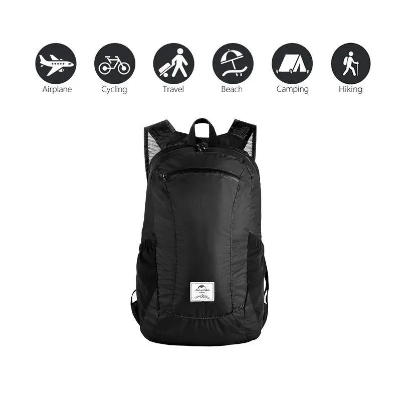 18L Waterproof Camping Backpack - Naturehike official store 22L / Black 18L Waterproof Camping Backpack - Naturehike official store 22L / Black