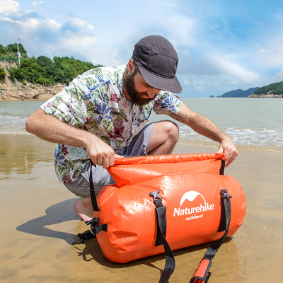 An image of a Outdoor waterproof camel bag 60L by Naturehike official store