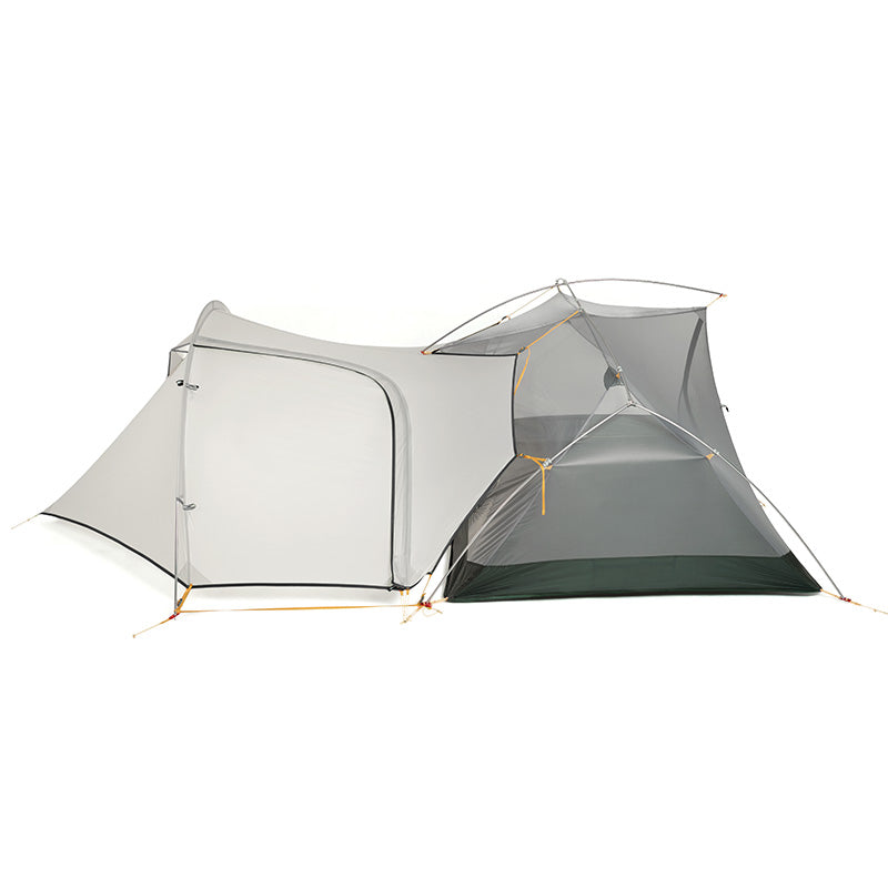 An image of a Mongar 2P Camping Tent Plus A Vestibule Plus CWM400 Ultralight Sleeping Bag by Naturehike official store