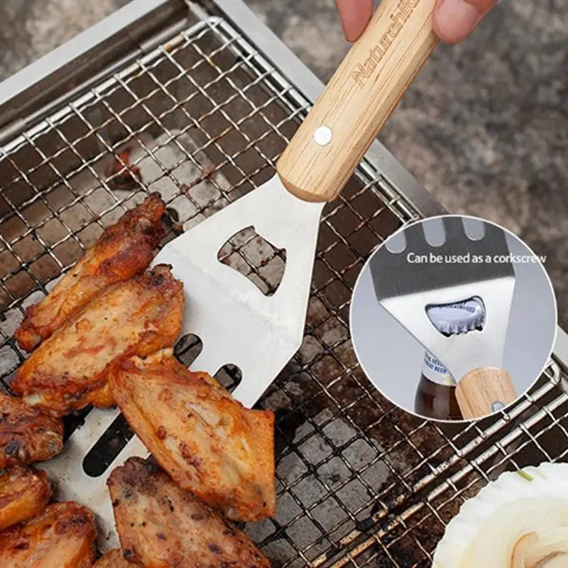 Naturehike Outdoor Fork Charcoal Clip BBQ Grilling TooL