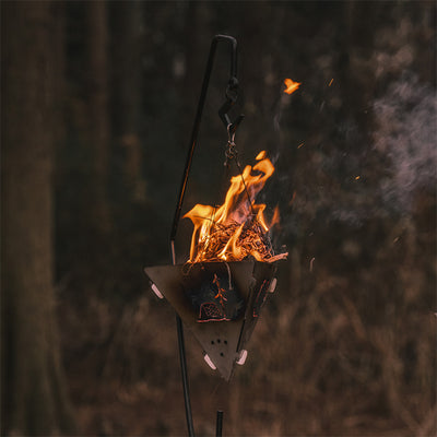 An image of a Outdoor Triangle Fire Pit For Campfire by Naturehike official store