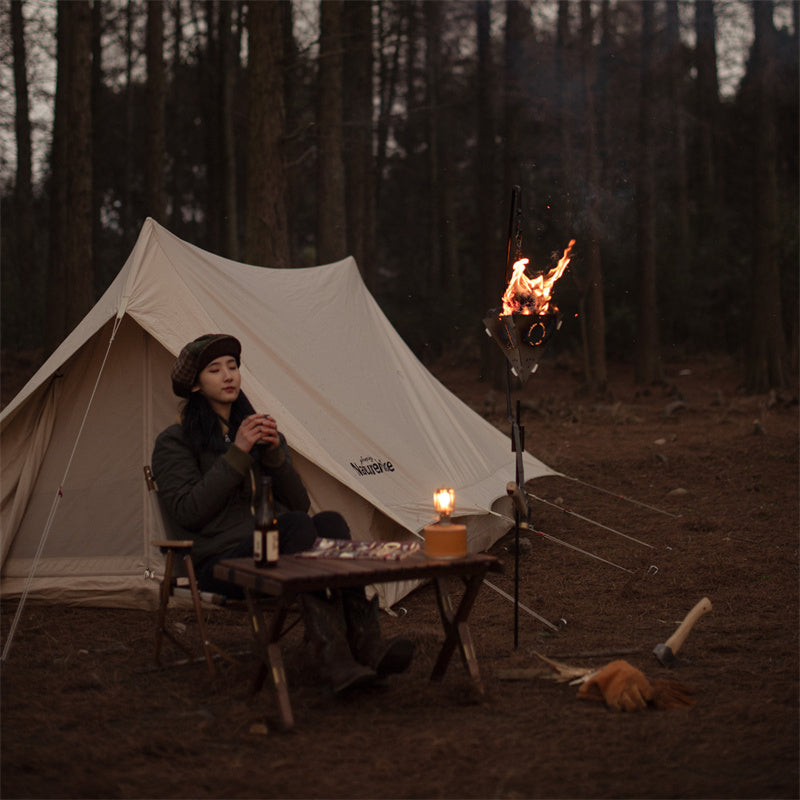 fire pit tent Outdoor Triangle Fire Pit For Campfire