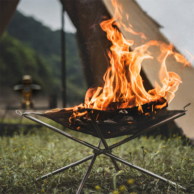 An image of a Stainless Steel Camping Burning Rack by Naturehike official store