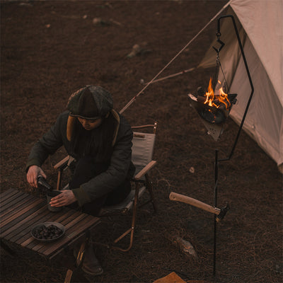 An image of a Outdoor Triangle Fire Pit For Campfire by Naturehike official store