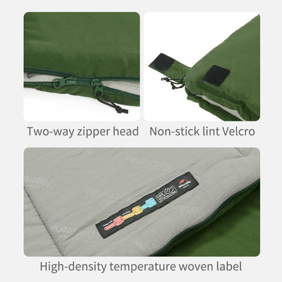 An image of a F150 Ultra-light Machine Washable Cotton Sleeping Bag by Naturehike official store