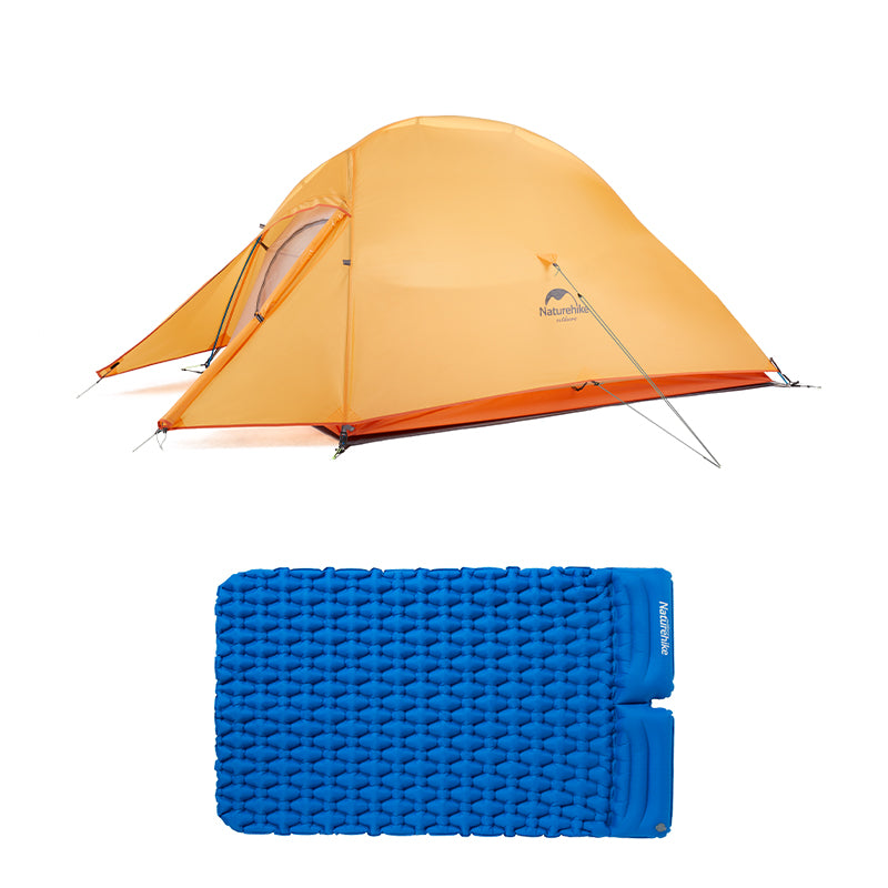 tent and sleeping pad