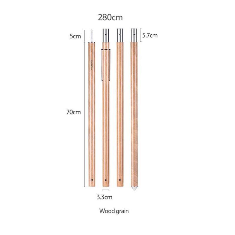 tent sticks 240cm/280cm Aluminum Alloy & Wood Pattern Tent Pole