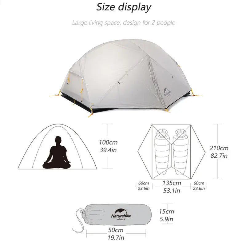 Naturehike Mongar 2P Double Layer Camping Tent