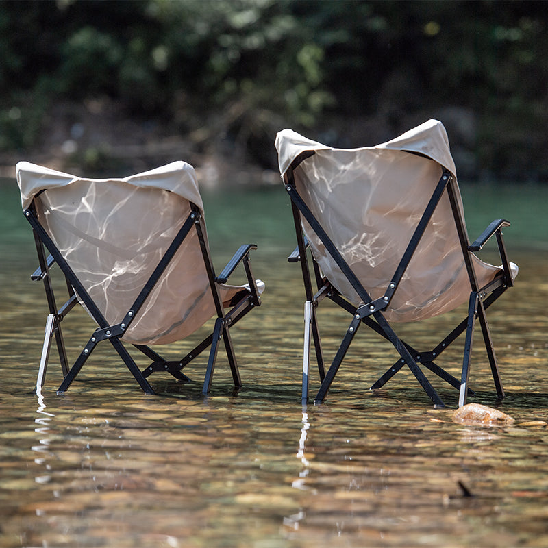 Armrests Backrest Folding Camping Chair