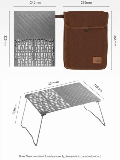 Naturehike Folding portable Titanium Barbecue Grill Plate