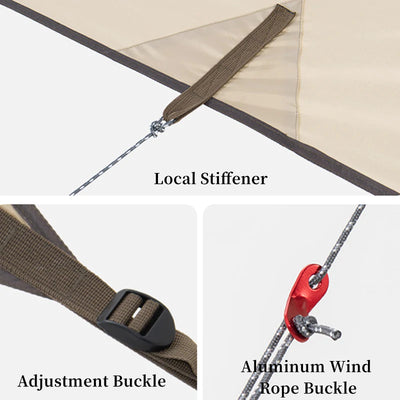 An image of a Gabled Car Tail Tarp by Naturehike official store