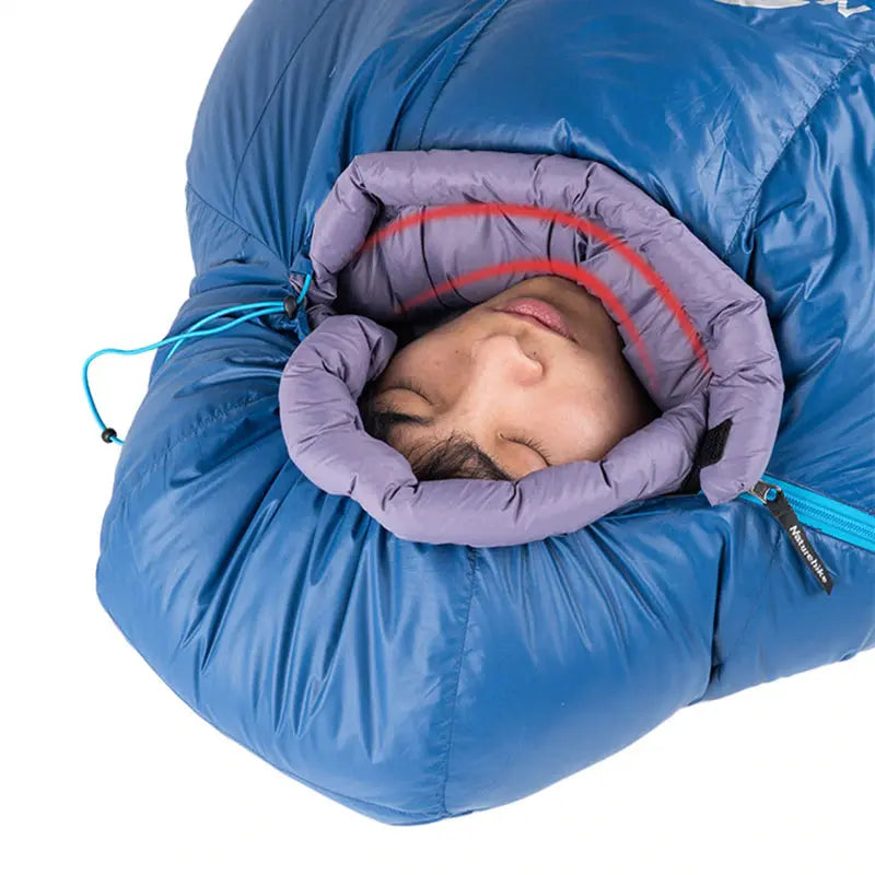 An image of a ULG400/1000 Goose Down Mummy Sleeping Bag by Naturehike official store