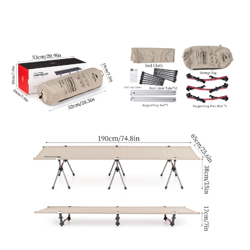 An image of a Ultralight Foldable Camping COT by Naturehike official store