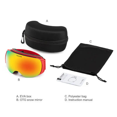Naturehike Ski Goggles UVA400 Anti-Fog Glasses Unisex